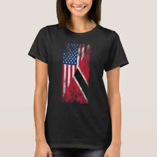 USA & Trinidad & Tobago Flags - US of America, Tri T-Shirt