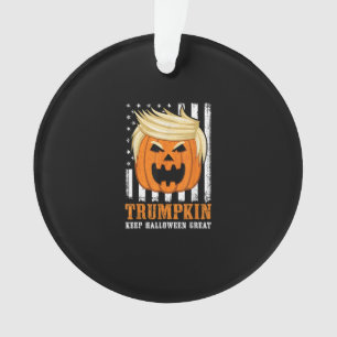 Usa Trumpkin Keep Halloween Great Funny Ornament