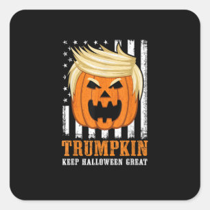 Usa Trumpkin Keep Halloween Great Funny Square Sticker