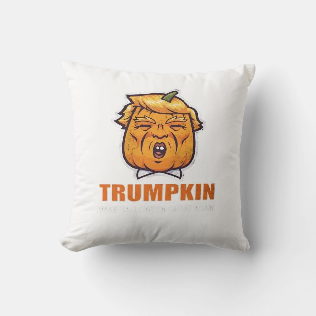 Usa Trumpkin Make Halloween Great Again Costume Cl Cushion (Front)