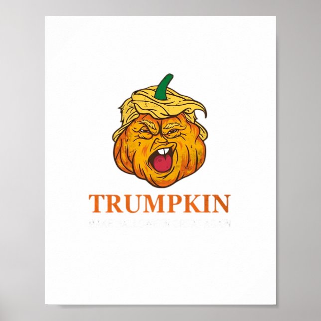 Usa Trumpkin Make Halloween Great Again Costume Cl Poster (Front)