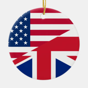usa uk ceramic ornament