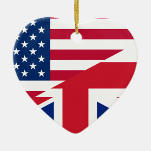 usa uk ceramic ornament
