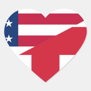 usa uk heart sticker