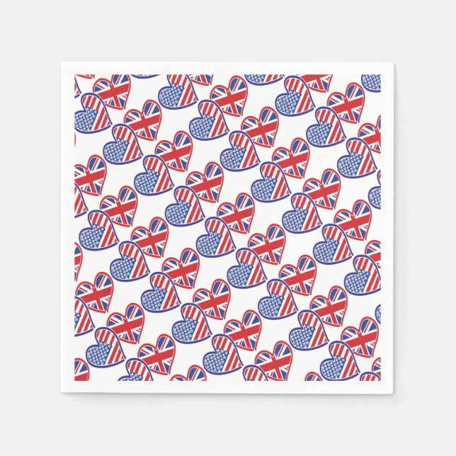 USA---UK-Love Napkin (Front)