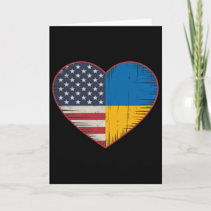 Usa Ukraine Heart - Dual Citizenship Card