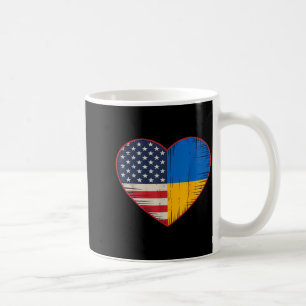 Usa Ukraine Heart - Dual Citizenship Coffee Mug