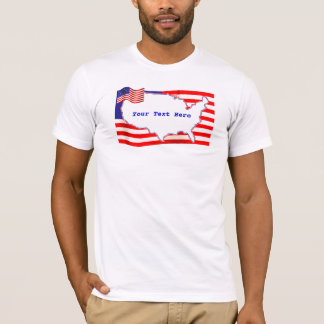 USA-United States and Flag T-Shirt