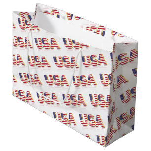 USA - United States of America - Flag Large Gift Bag