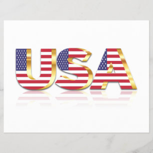 USA - United States of America - Flag - Patriotic  Flyer