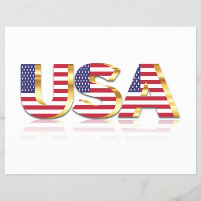 USA - United States of America - Flag - Patriotic  Flyer (Front)