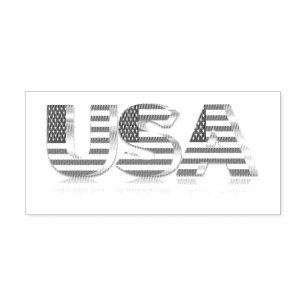 USA - United States of America - Flag - Patriotic  Self-inking Stamp