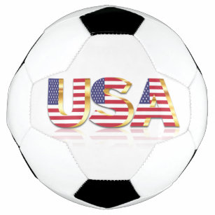 USA - United States of America - Flag - Patriotic  Soccer Ball