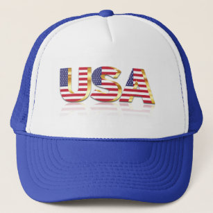 USA - United States of America - Flag - Patriotic  Trucker Hat
