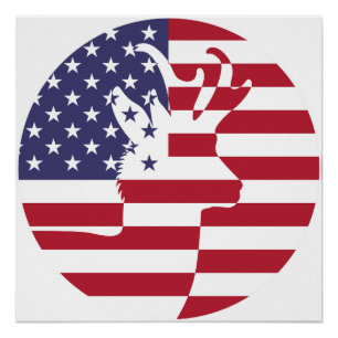 USA United States Pronghorn American National Poster