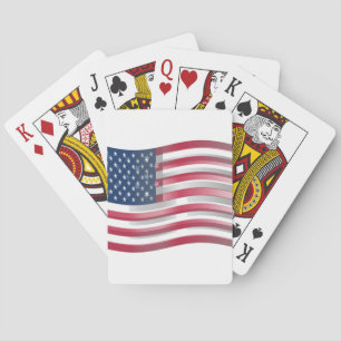 USA Unites: Stripes & Stars in Bold Design Playing Cards