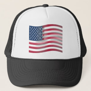 USA Unites: Stripes & Stars in Bold Design Trucker Hat