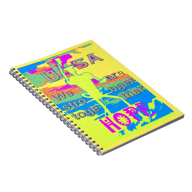 USA Unity Design: Hope and Strength Notebook (Right Side)