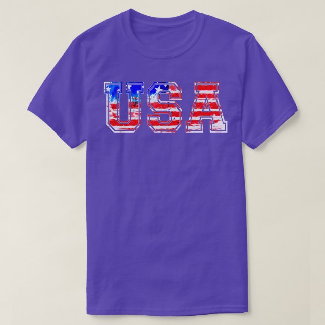 USA US Flag 4th Of July America T-Shirt (Design Front)