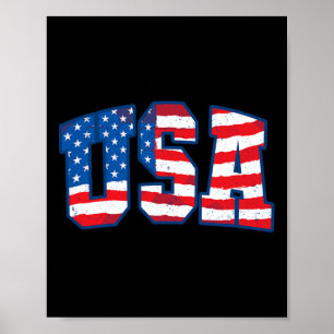 Usa Us Flag Patriotic 4th Of July America 1 Poster