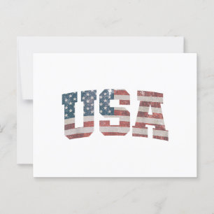 USA US Flag Patriotic 4th of July America Postcard