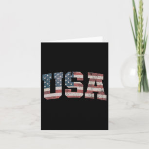 Usa Us Flag Patriotic 4th Of July America Women Gi Card