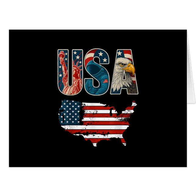 USA US Patriotic 4th of July America Flag Freedom  (Front Horizontal)