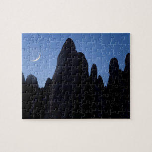 USA, Utah, Arches National Park. Crescent moon Jigsaw Puzzle