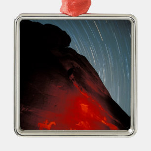 USA, Utah, Arches National Park, Petroglyphs Metal Ornament