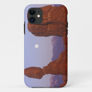 USA, Utah, Arches NP, Full Moon Rising at iPhone 11 Case