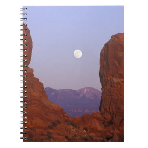 USA, Utah, Arches NP, Full Moon Rising at Notebook