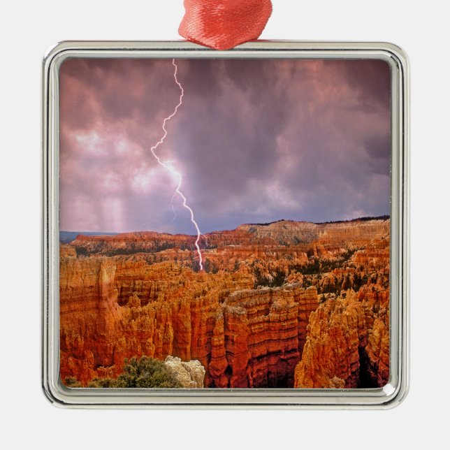 USA, Utah, Bryce Canyon National Park. Metal Ornament (Front)