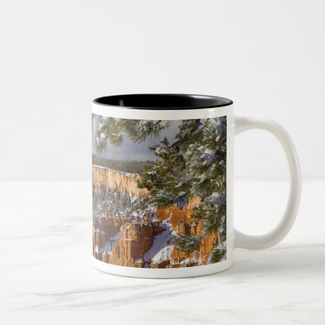USA, Utah, Bryce Canyon National Park. Sunrise Two-Tone Coffee Mug (Right)