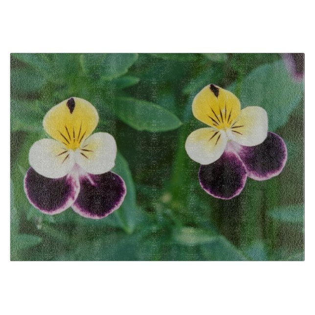 USA, Utah, Cache Valley, Johnny Jump Up Cutting Board (Front)