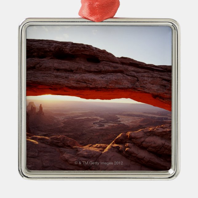USA, Utah, Canyonlands National Park, sunrise Metal Ornament (Front)