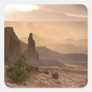 USA; Utah; Canyonlands National Park. View of Square Sticker