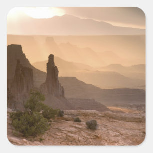 USA; Utah; Canyonlands National Park. View of Square Sticker