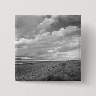 USA, Utah, Clouds over landscape 15 Cm Square Badge