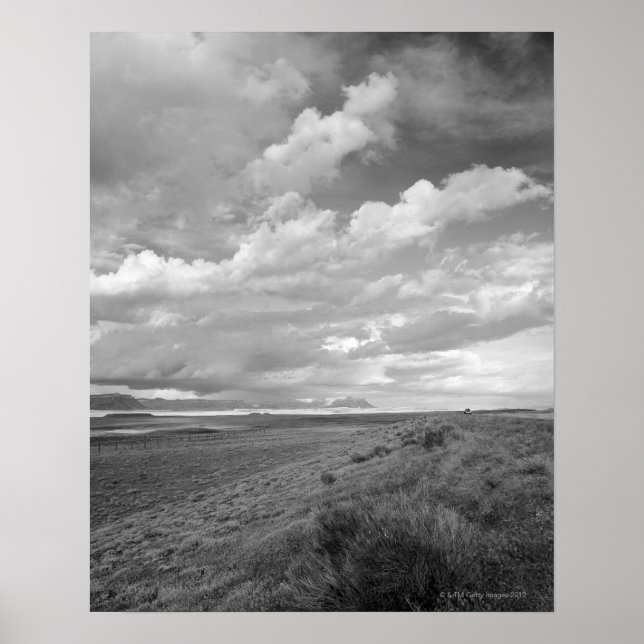 USA, Utah, Clouds over landscape Poster (Front)