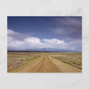 USA, Utah, Dirt road crossing landscape Postcard