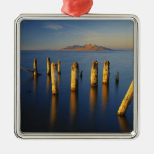 USA, Utah, Great Basin, Saltair, Great Salt Metal Ornament