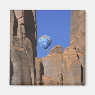 USA, Utah, Monument Valley. A rainbow hot-air Magnet