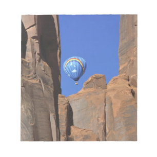 USA, Utah, Monument Valley. A rainbow hot-air Notepad