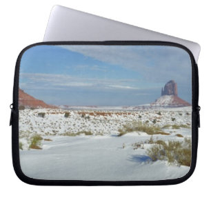 USA, Utah, Monument Valley. Sagebrush shows Laptop Sleeve