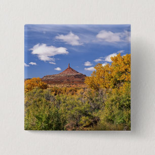 USA, Utah, near Canyonlands National Park on 15 Cm Square Badge