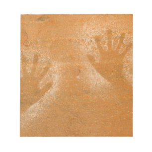 USA, Utah, Pictograph Hand-prints on sandstone, Notepad