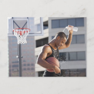 USA, Utah, Salt Lake City, basketball player Postcard