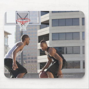 USA, Utah, Salt Lake City, two young men playing Mouse Pad