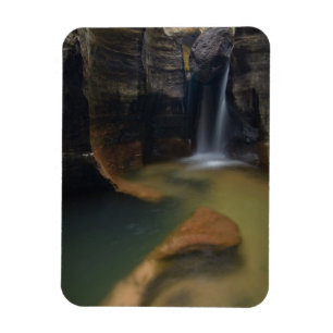 USA, Utah, Zion National Park. Keyhole Falls in Magnet