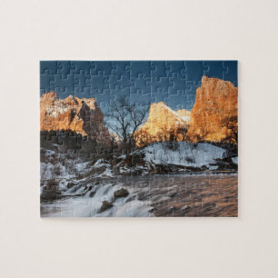 USA, Utah, Zion National Park. Mountain sunrise Jigsaw Puzzle